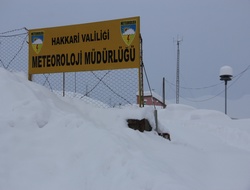 Hakkari'de kar 1,4 olarak ölçüldü