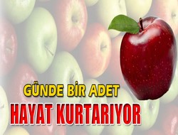 Elma hayat kurtarıyor