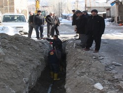 Dondurucu soğukta içme suyu çalışması,,,