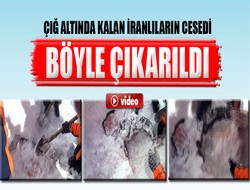 Çığ altından böyle çıkartıldılar