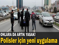Polislere şerit ihlali uyarısı