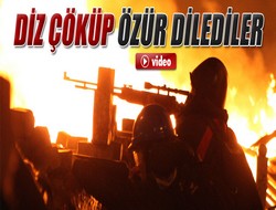 Diz çöküp özür dilediler