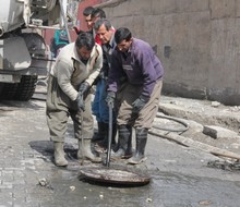 Hakkari'de kanalizasyon çalışması