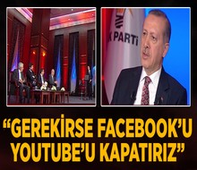 Başbakan facebook ve youtube'yi kapatabilirim