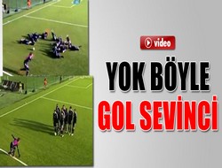 Böyle gol sevinci görülmedi.