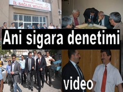 BAŞKAN KARANFİL`E SİGARA BASKINI