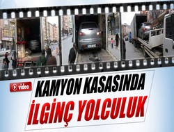 Kamyon kasasında ilginç yolculuk