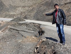 Durankaya yolunda heyelan