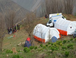Meskan'daki çadır yakılmadı