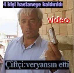 GAZ BOMBASI AİLEYİ HASTANELİK ETTİ