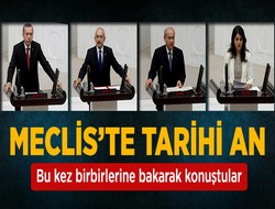 Liderler mecliste konuştu