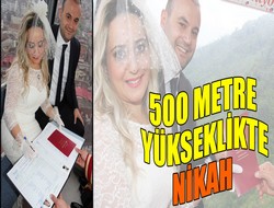 500 metre yükseklikte nikah