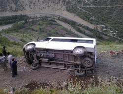 Yayla yolunda kaza 10 yaralı
