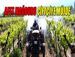 Afet mağduru çiftçiye müjde