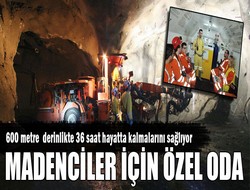 Madencilere özel oda