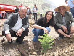 Çöplük alanı yeşillendirildi