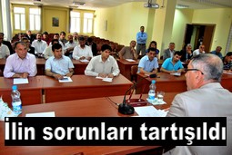 BAŞKANLAR İLİN SORUNLARINI TARTIŞTI