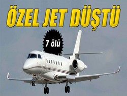 ABD’de özel jet düştü: 7 ölü