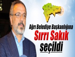 Sırrı Sakık başkan seçildi