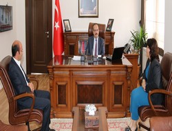 Eş başkanlar Vali Canbolat'ı ziyaret etti