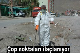 BELEDİYE`DEN İLAÇLAMA ÇALIŞMASI