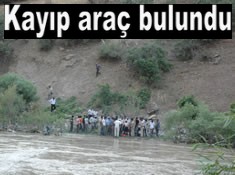 ZAP SUYUNDA KAYBOLAN ARAÇ BULUNDU