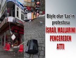 Böyle olur Laz’ın protestosu