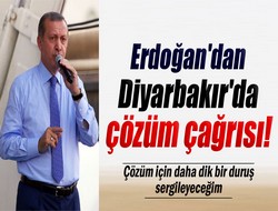 Erdoğan'dan Diyarbakır'da çözüm çağrısı