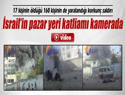 İsrail katliamı kamerada