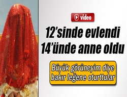 12 yaşında evlendi, 14 yaşında anne oldu