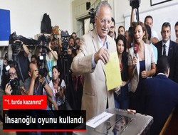 İhsanoğlu oyunu kullandı
