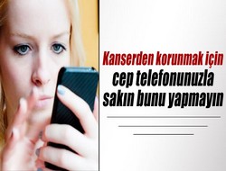 Kanserden korunmak için