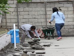 Fakiye Teyran bahçesi yenileniyor