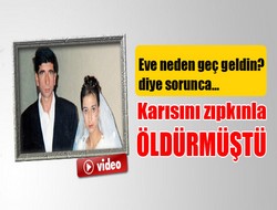 Eşini döverek öldüren katil tutuklandı