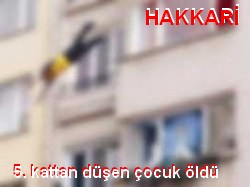 5 KATLI BİNADAN DÜŞEN ÇOCUK ÖLDÜ...