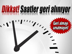 Saatler geri alınacak