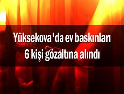 Yüksekova'da 5 gözaltı