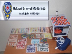 Hakkari'de Tombala baskını