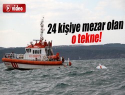24 kişiye mezar olan tekne