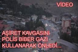 AŞİRET KAVGASINDA BİBER GAZI KULLANILDI
