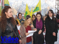 Hakkari'de kadın şiddeti yürüyüşü