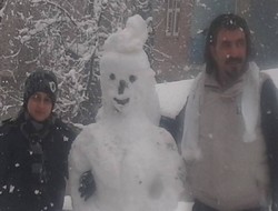 2014 yılının ilk kardan adamı,,,