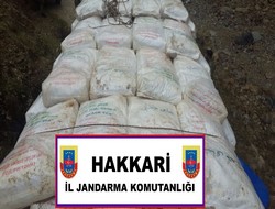 Çukurca'da 10 ton çay ele geçirildi