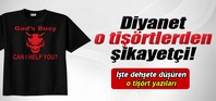 Diyanet o tişörtlerden şikayetçi
