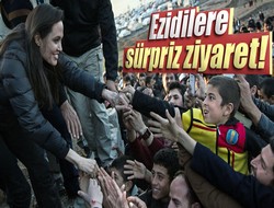Angelina Jolie’den Ezidilere sürpriz ziyaret
