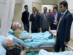 Müdür Aşan'dan hastane ziyareti