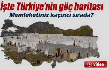 Türkiye'nin göç haritası açıklandı