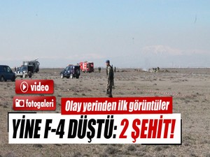 Konya'da askeri uçak düştü: 2 pilot şehit