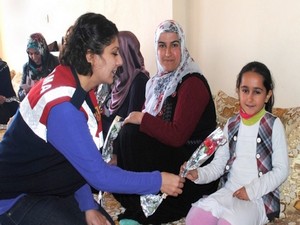 Jandarma'dan köy kadınlarına süpriz