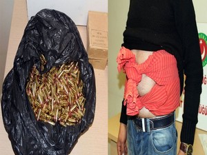 Üzerinden cephanelik çıktı
